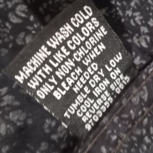 TRANQUILITY MAYHEM BLUE/GREY FLORAL PRINT LONG SLEEVE COTTON SHIRT MEN SIZE XL - Picture 2 of 11